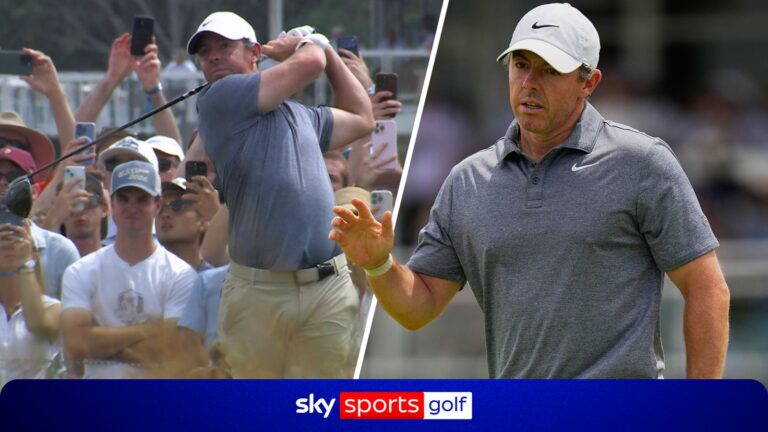 McIlroy hits huge 393-yard drive to set-up early second round birdie!