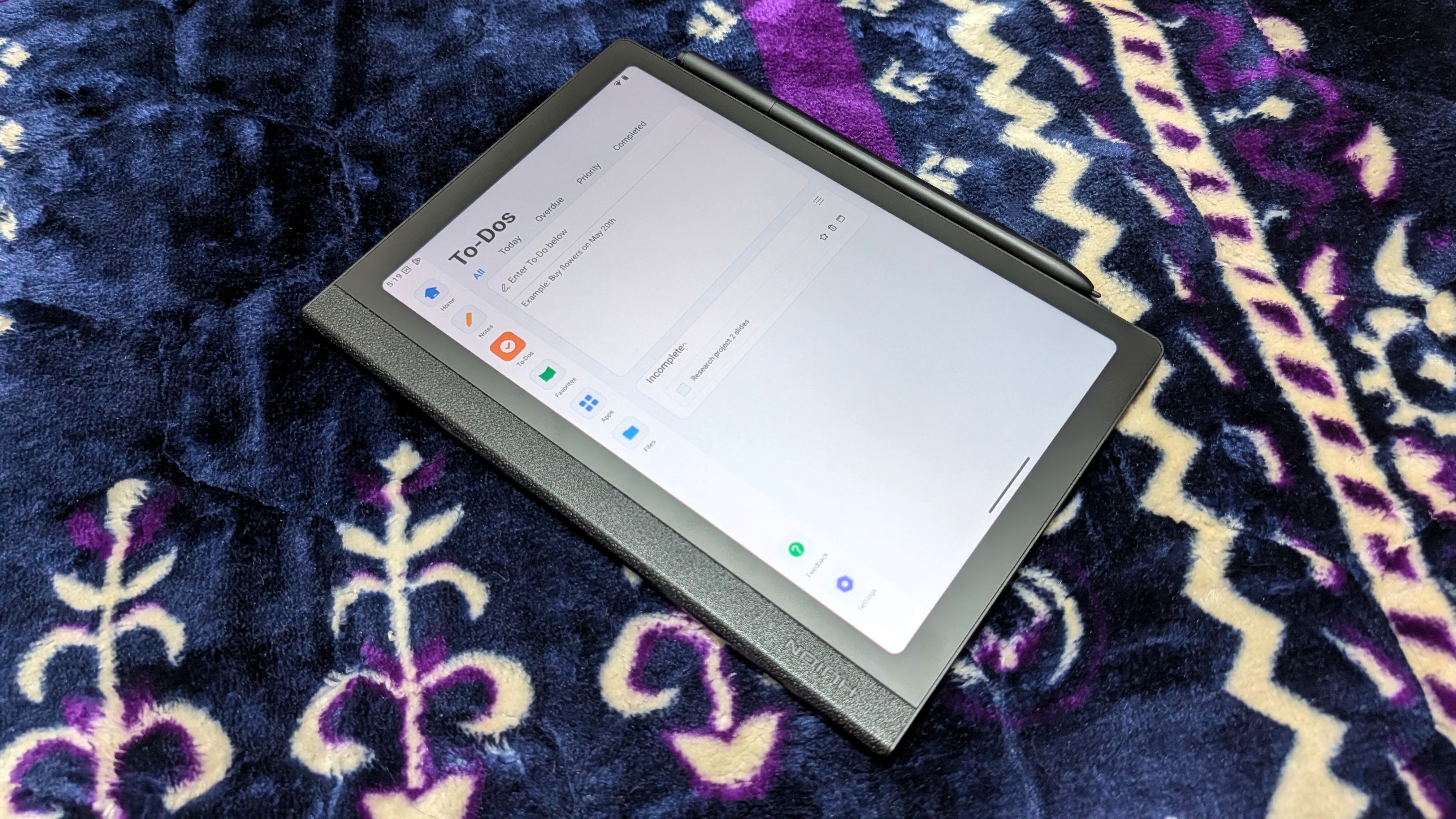 Huion Note E Android tablet with a stylus and paper-like display