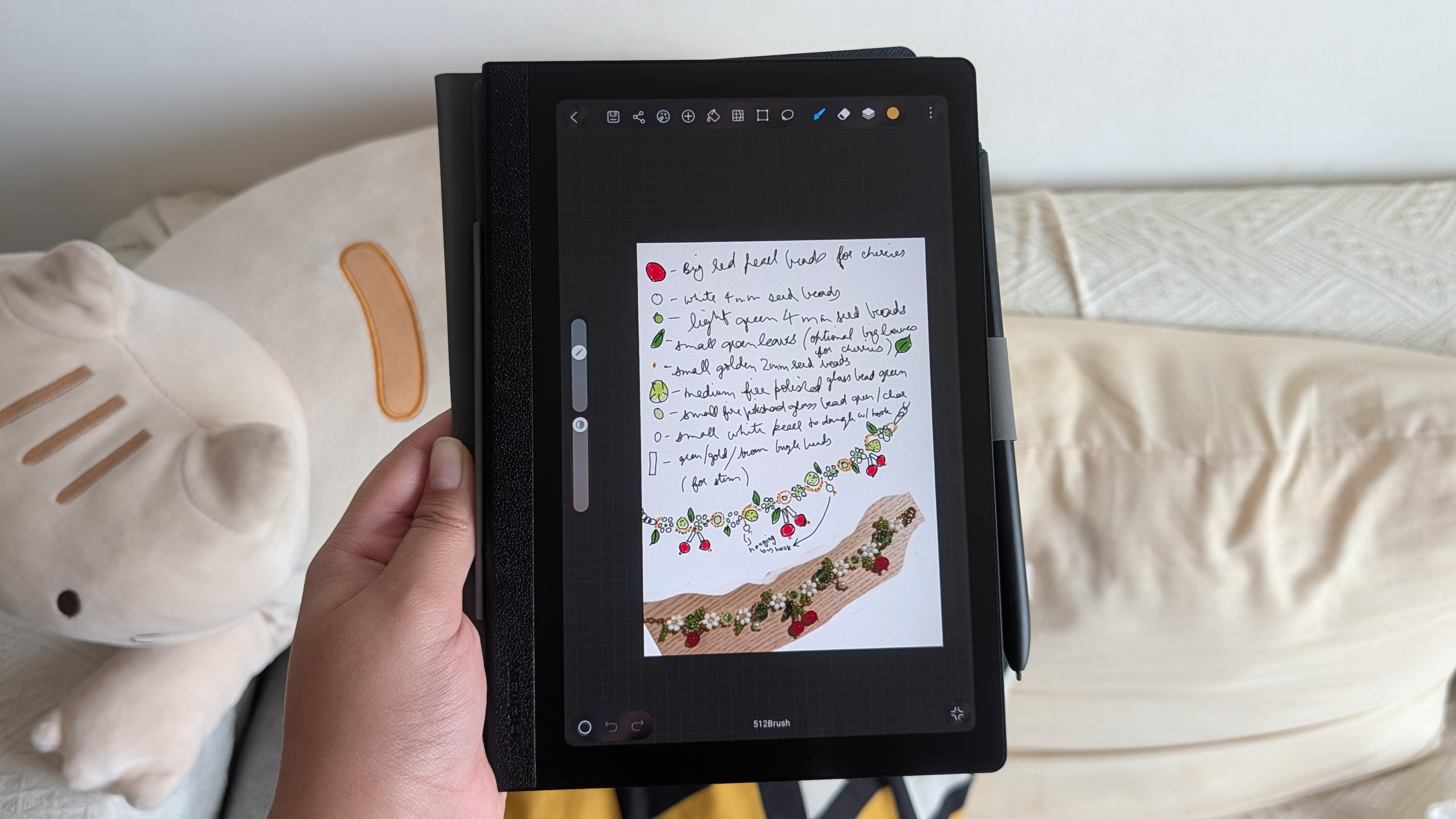 Huion Note E Android tablet with a stylus and paper-like display