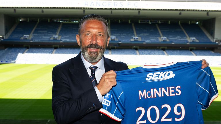 Derek McInnes has signed a three year contract at Rangers 