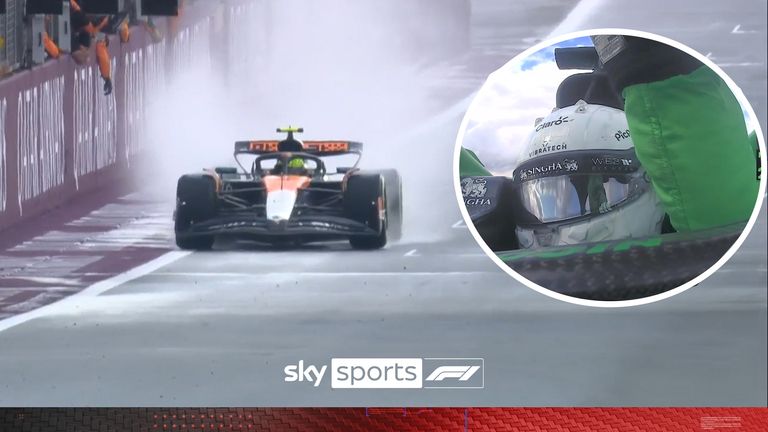 Lando Norris claims his first ever home win at Silverstone, beating McLaren team-mate Oscar Piastri to first place.