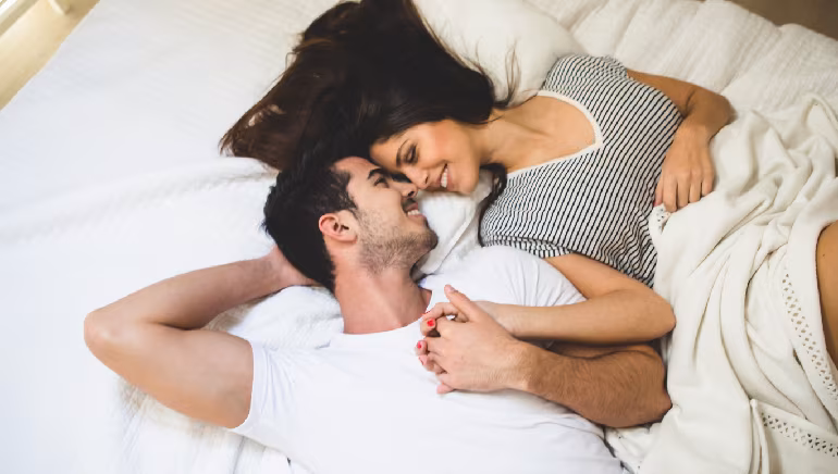 Couple in bed