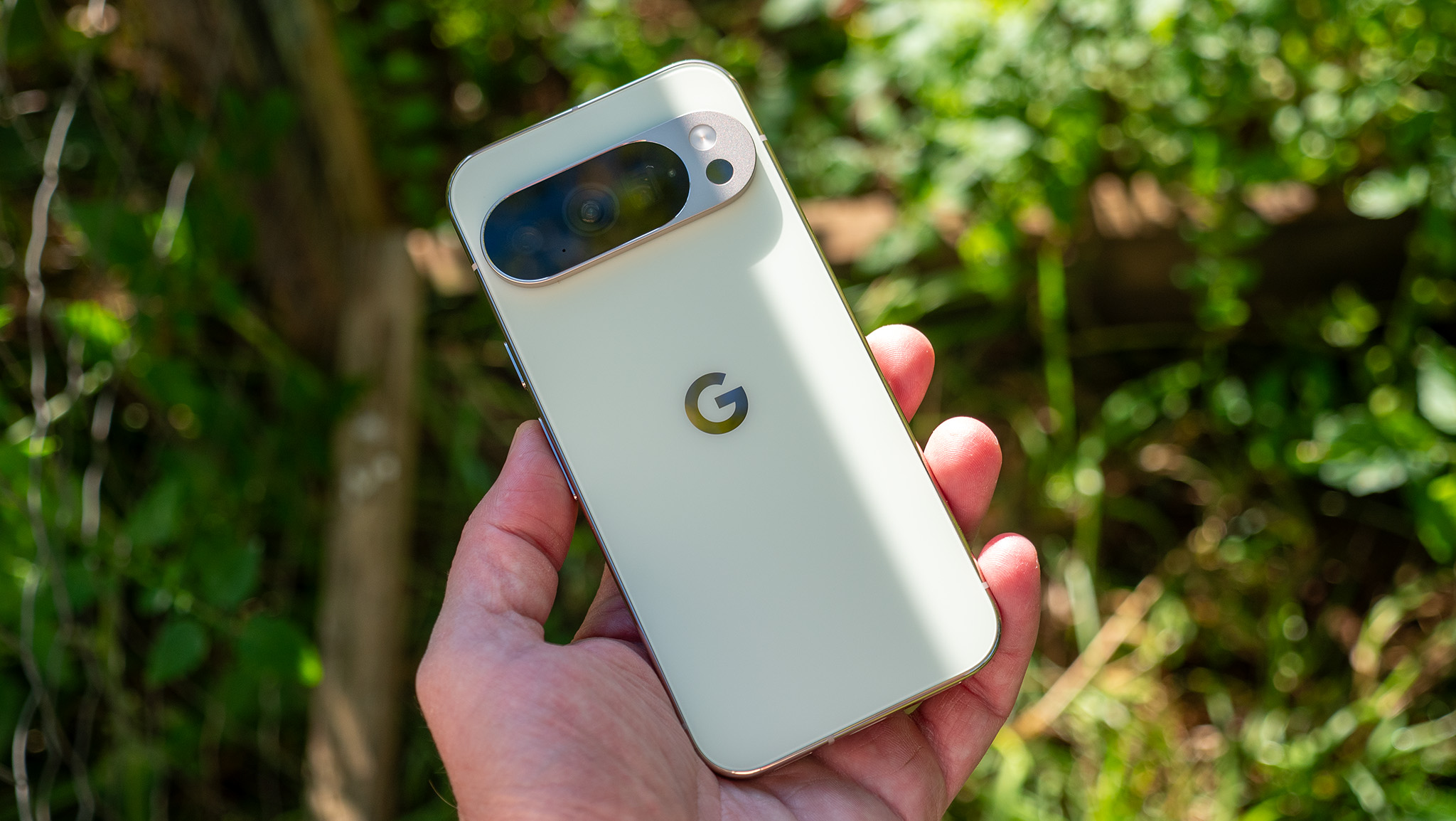 The back of the jade Google Pixel 10 Pro
