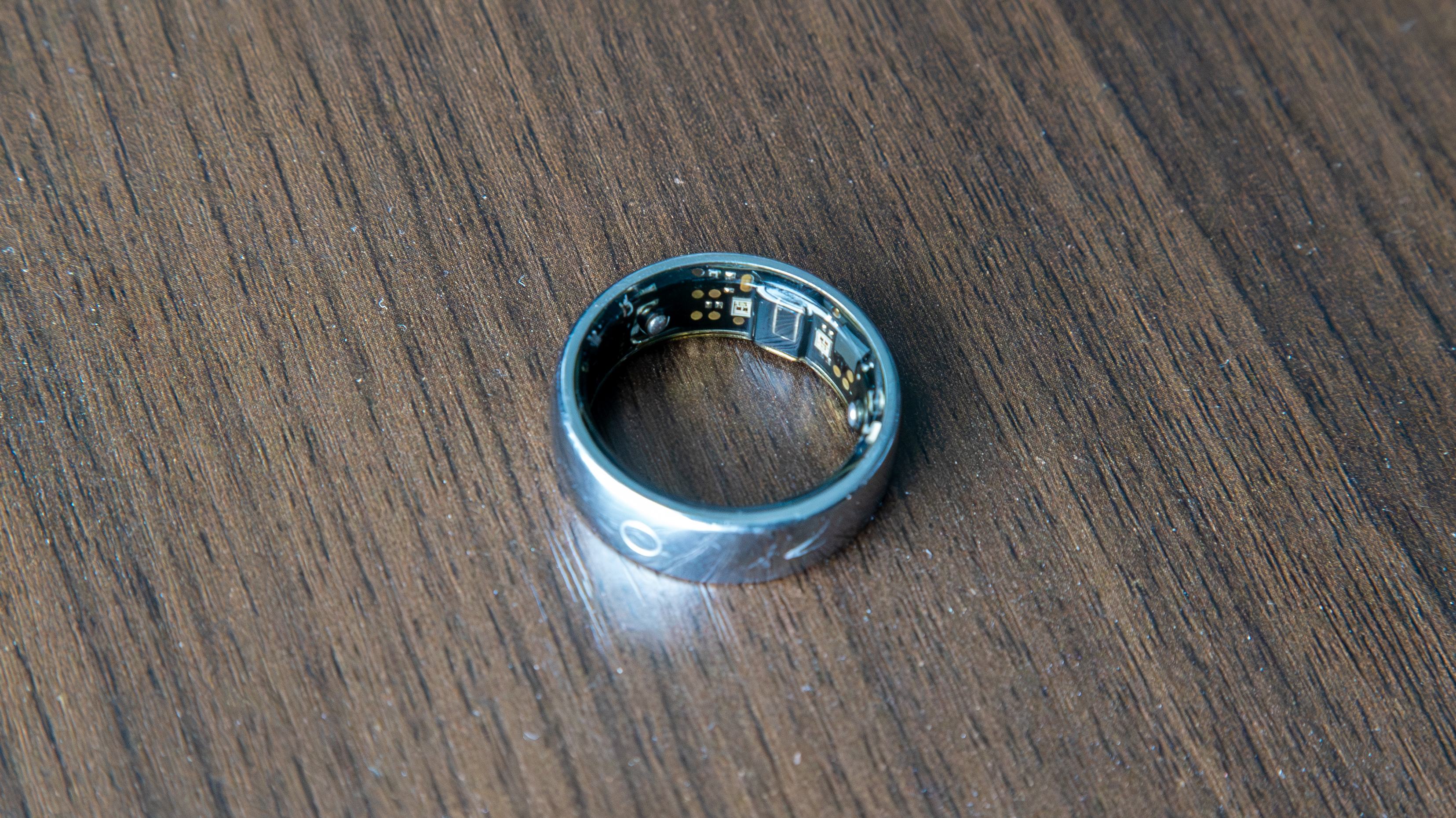 Circular Ring 2 on a table with the internal sensors showing
