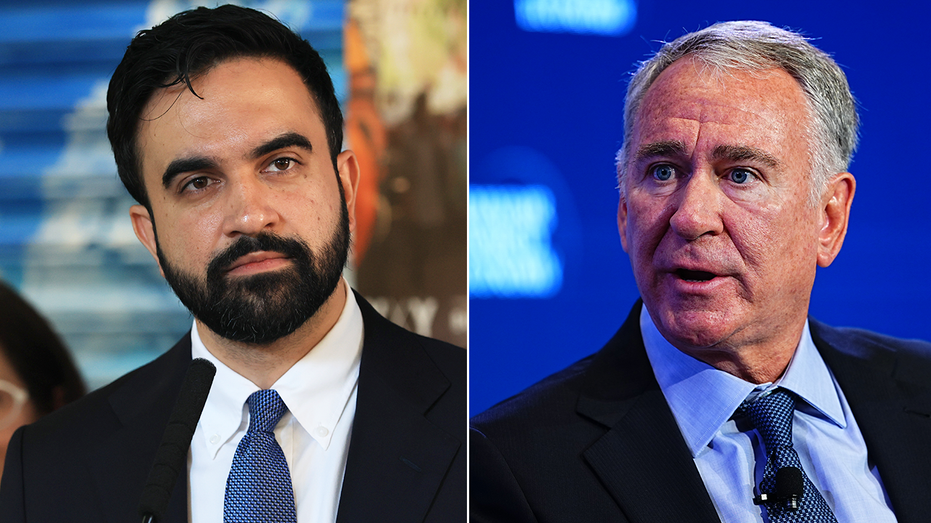 A side by side photo of New York Mayor Zohran Mamdani and Citadel CEO Ken Griffin.