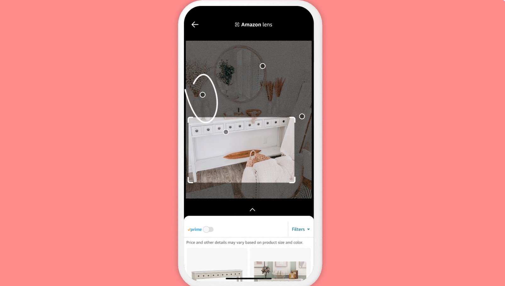 Amazon Lens adds "circle to search" to help users get specific about items they're curious about in images.