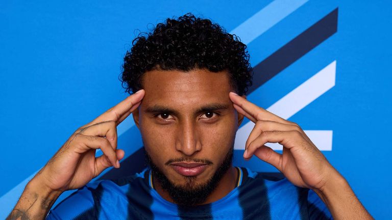 Ederson poses for a portrait ahead of the Champions League season with Atalanta in September 2025