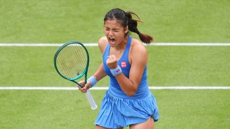 Raducanu recorded her first win over a top-20 player in over a year