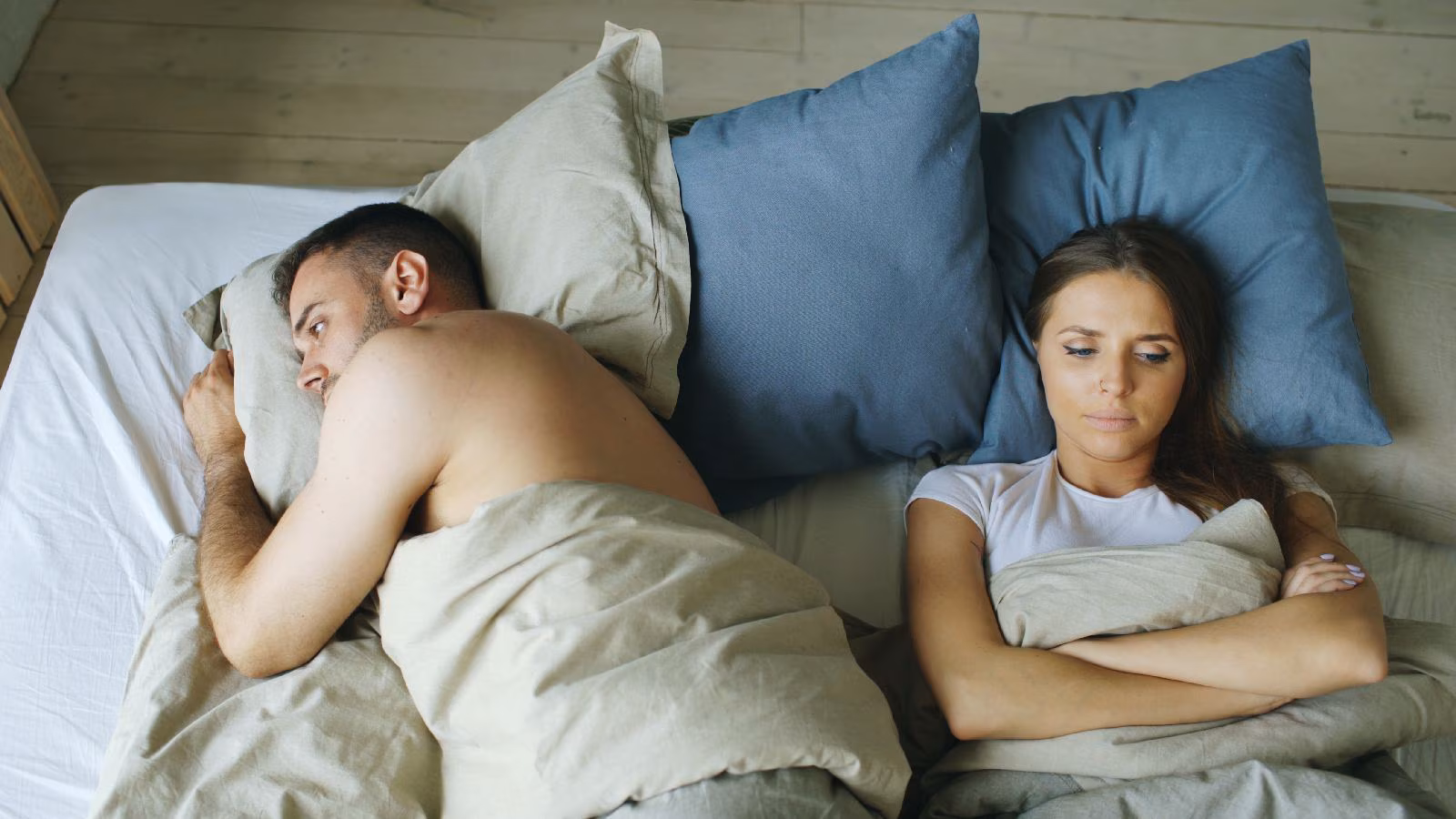 A couple refraining from sex