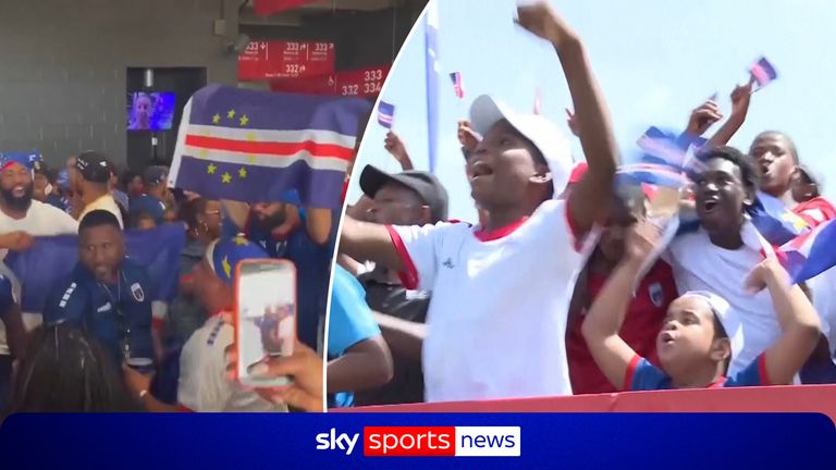 Cape Verde fans around the world celebrate.