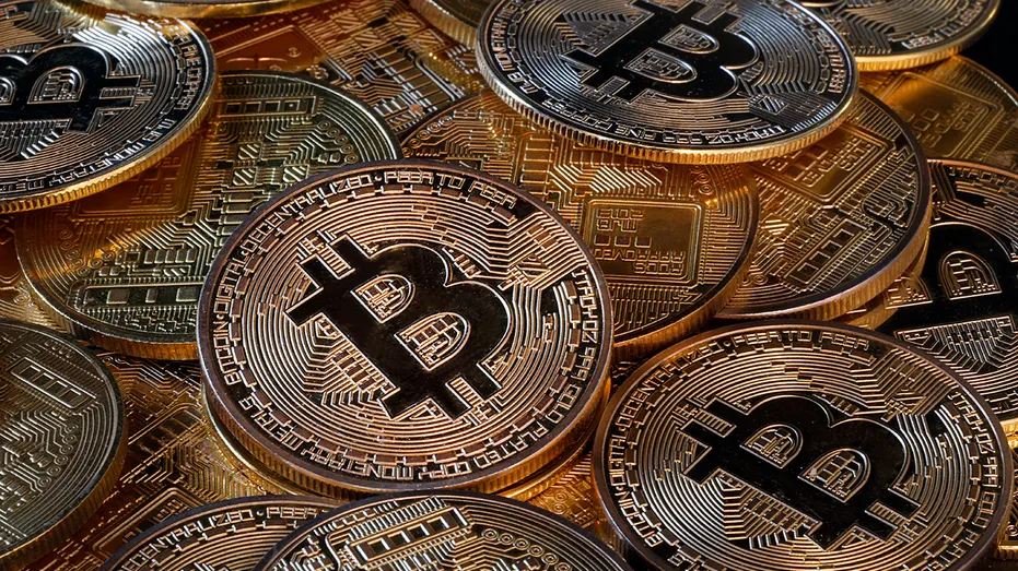 a visual representation of the digital Cryptocurrency Bitcoin