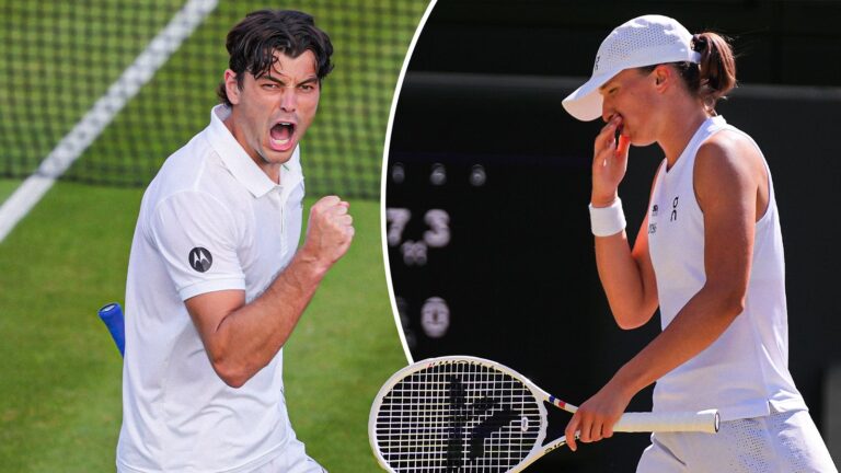 Wimbledon Day 6 wrap: Defending champ Swiatek crashes out, whilst Fritz, Tiafoe & Dimitrov advance