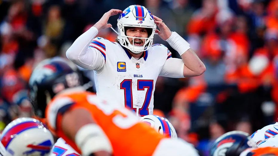 Josh Allen taps his head