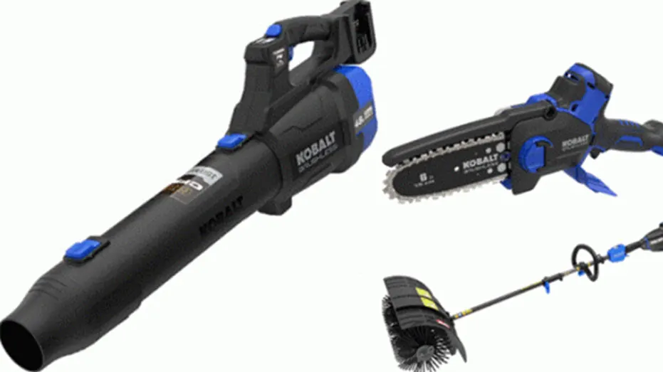 Recalled Kobalt leaf blower, pruning saw and string trimmer with USB-C battery