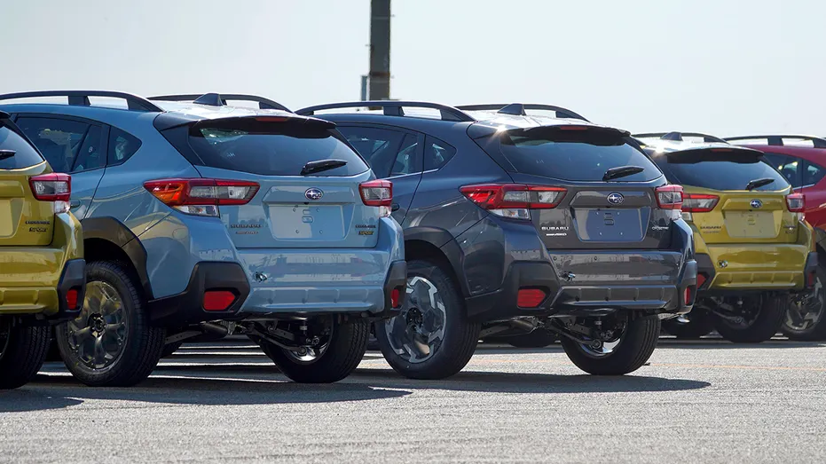 subaru crosstrek models parked