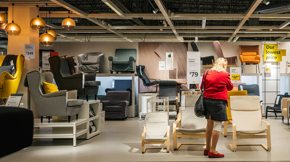 A customer shops at an IKEA store on June 10, 2021 in Houston, Texas