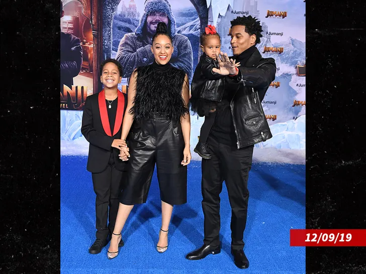 Tia Mowry, Cory Hardrict and family