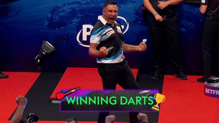 World Matchplay: Gerwyn Price ROARS after ton checkout sinks Martin Schindler