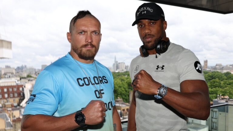 Anthony Joshua: Oleksandr Usyk’s team urge British fighter to ‘show greatness’ in comeback fight vs Kristian Prenga | Boxing News