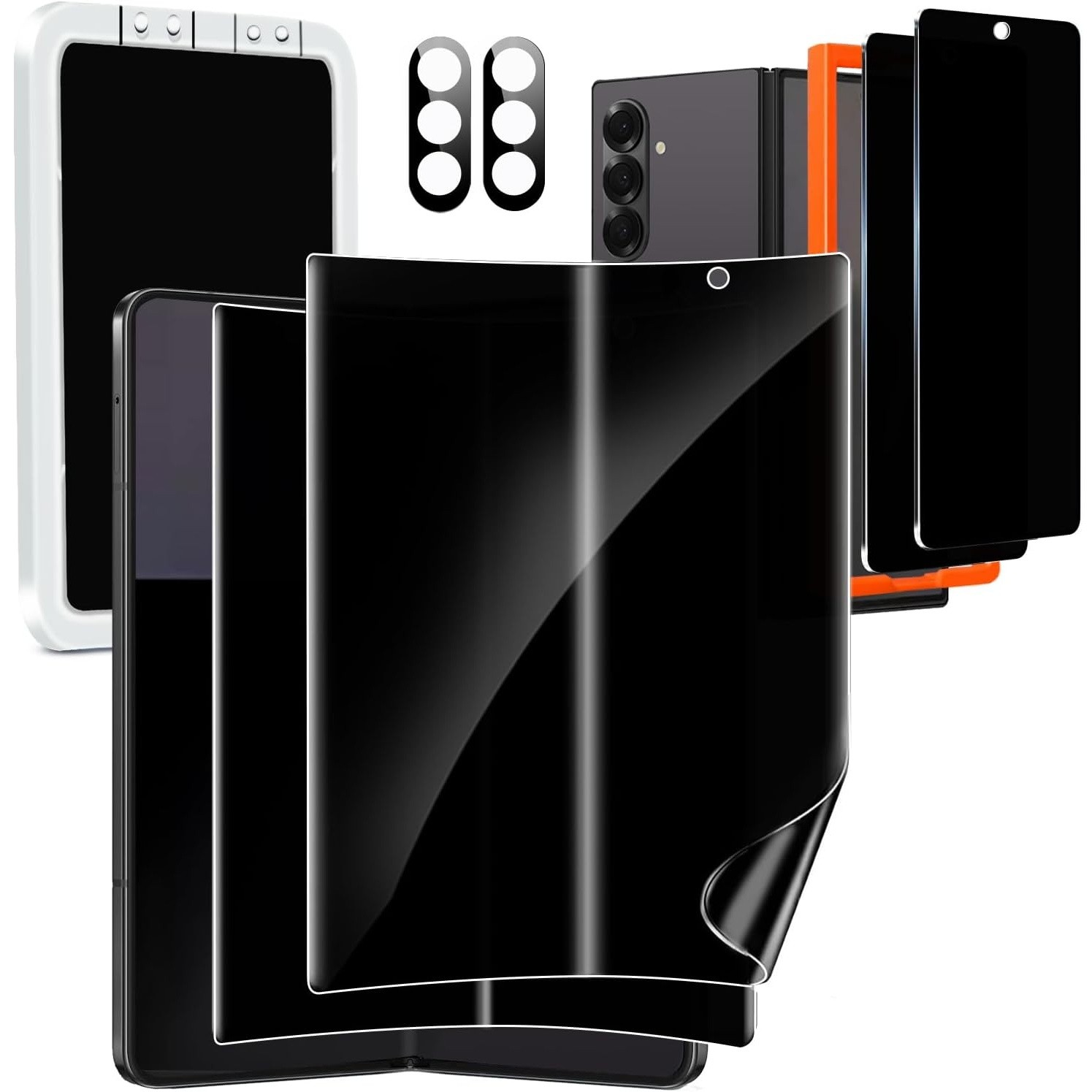 Milomdoi 6 in 1 Privacy Screen Protector for Samsung Galaxy Z Fold 8 Ultra