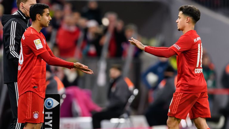 Sarpreet Singh made his Bundesliga debut for Bayern Munich last year when he replaced Philippe Coutinho in a 6-1 win over Werder Bremen