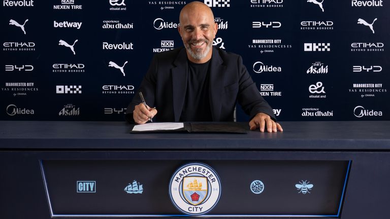 Enzo Maresca has signed a three-year deal at Man City