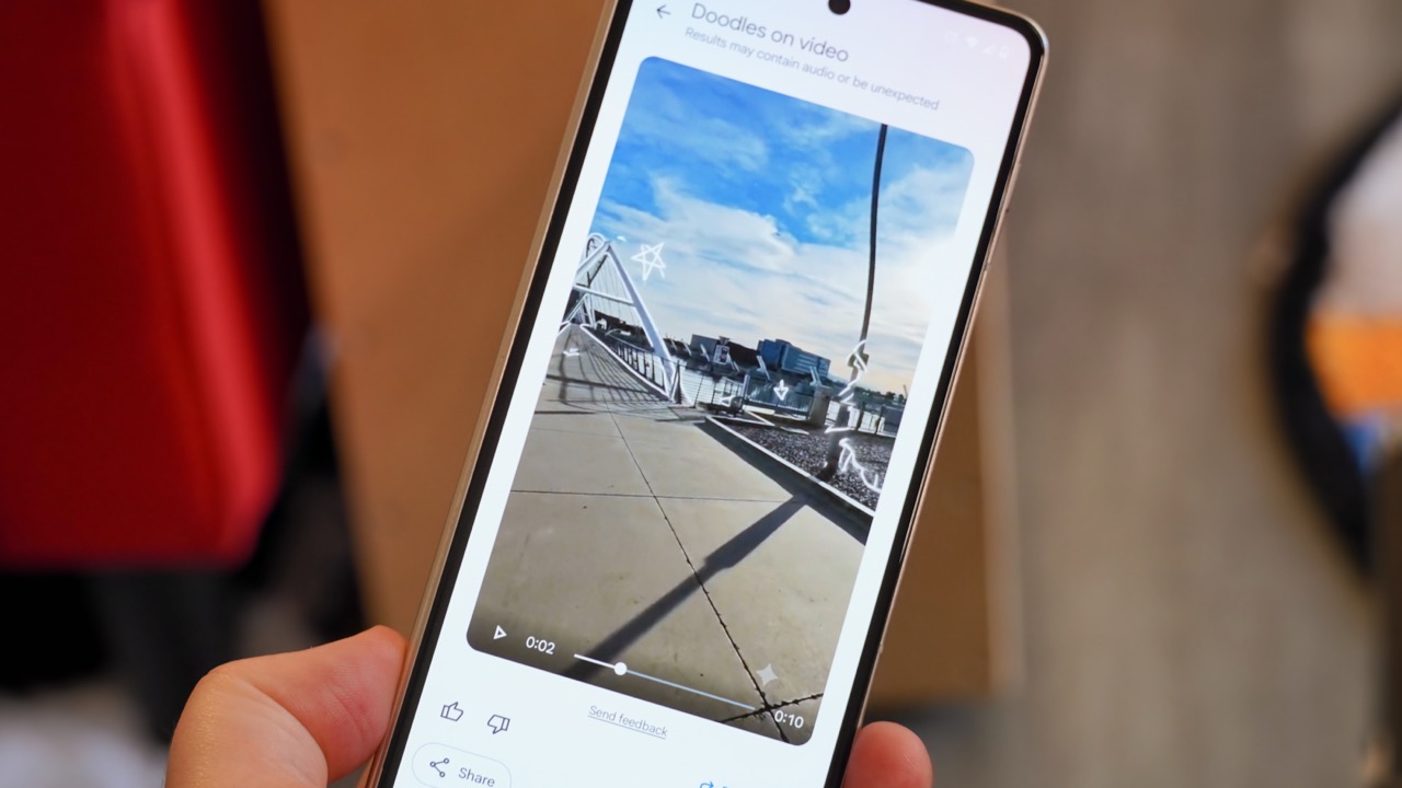 The Video Remix feature in Google Photos powered by Gemini Omni.