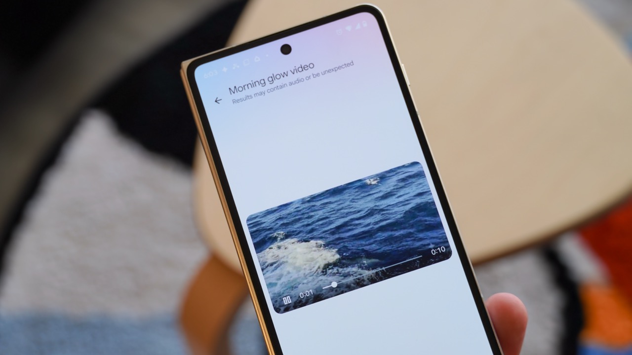 The Video Remix feature in Google Photos powered by Gemini Omni.