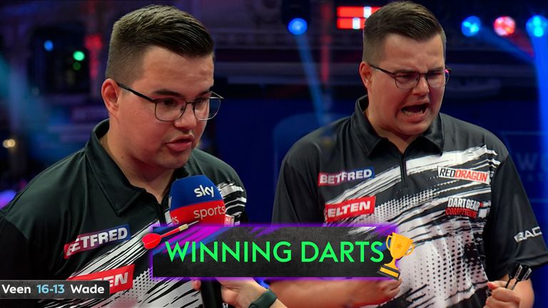 Gian van Veen edges past James Wade sealing the tie 16-13 and sets up a tantalising World Matchplay semi-final against Gerwyn Price.