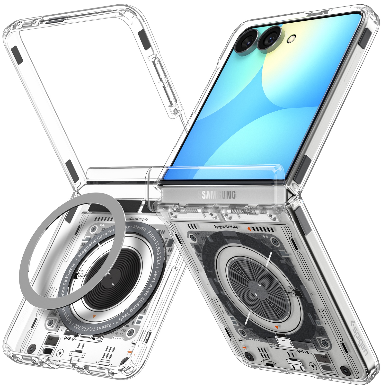 Spigen Ultra Hybrid Pro MagFit for Galaxy Z Flip 8 in Neo One
