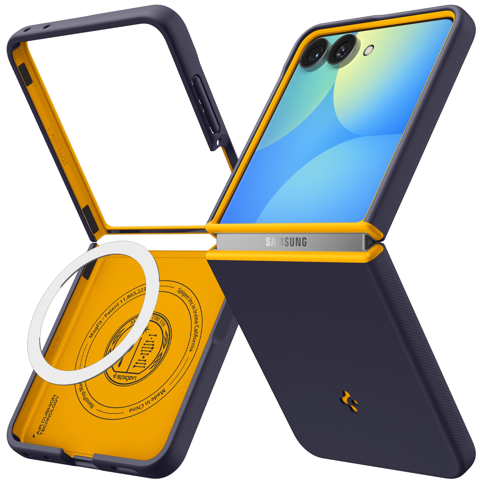 Spigen Nano Pop MagFit for Galaxy Z Flip 8 in Blueberry Navy