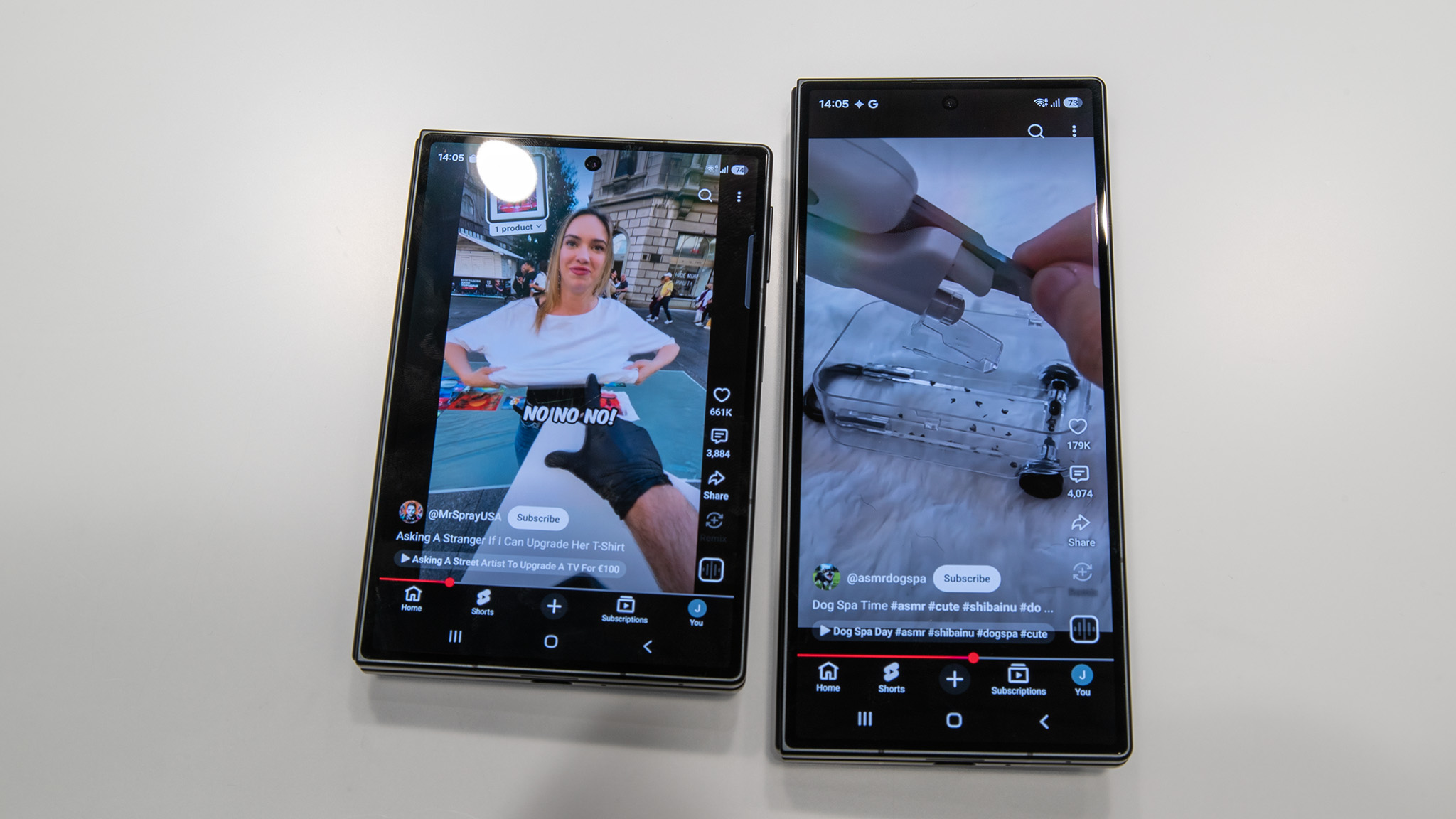 Comparing the Samsung Galaxy Z Fold 8 with the Z Fold 8 Ultra's cover display