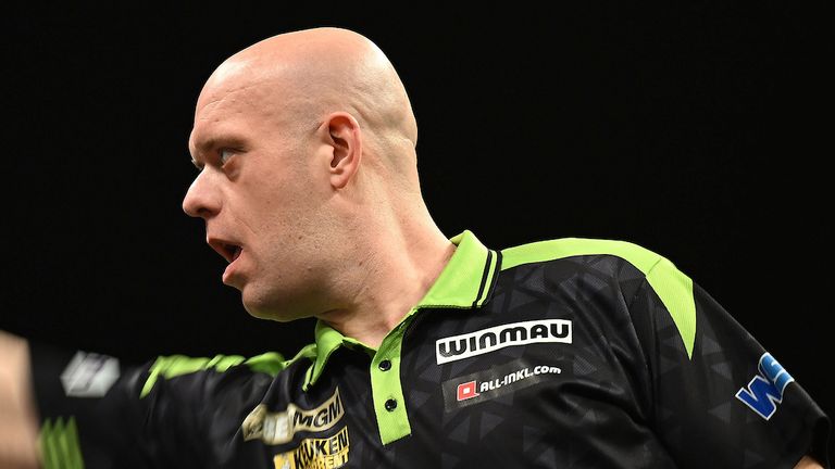 Michael Van Gerwen was knocked out of the round of 16 by Jeffrey De Graaf in Hildesheim