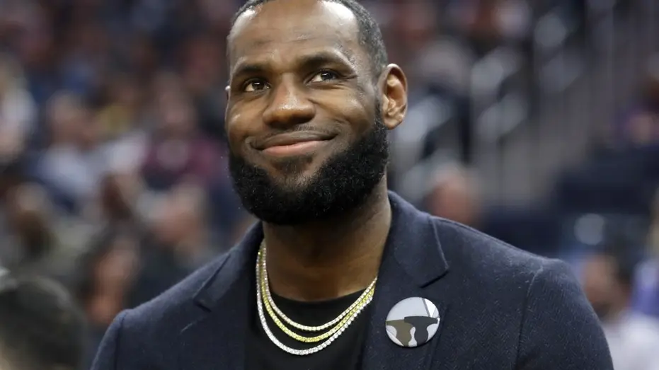 LeBron James during an NBA basketball game
