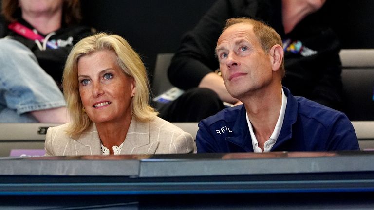 The Duke and Duchess of Edinburgh attended the match (PA)