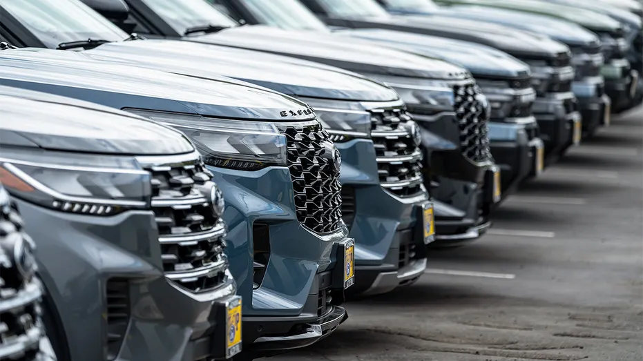 Ford Explorer vehicles at a Ford dealership