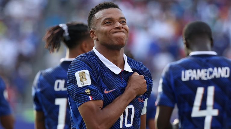 Kylian Mbappe scored twice to book France's place in the last 16 of the World Cup
