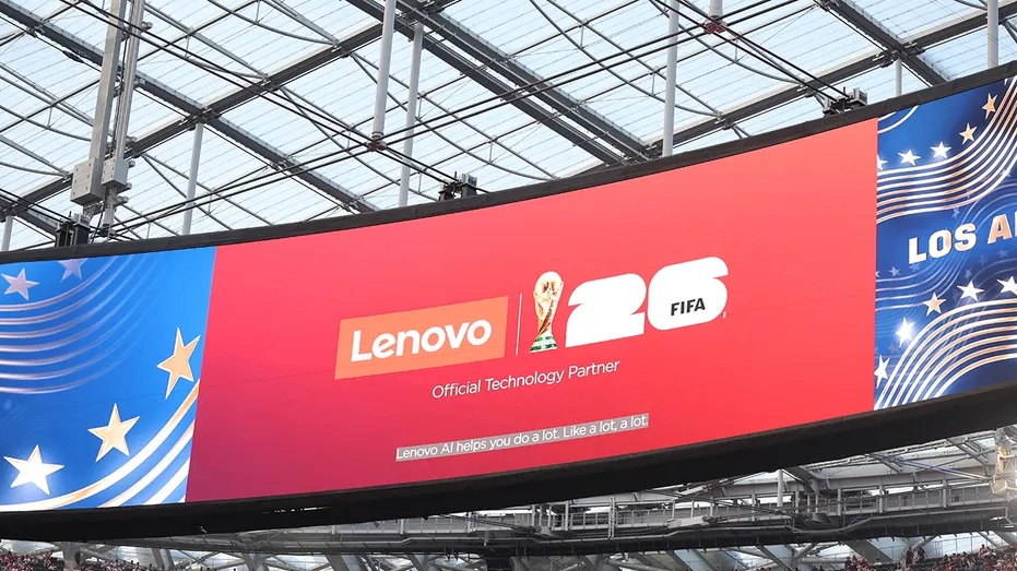 Lenovo signage at FIFA World Cup