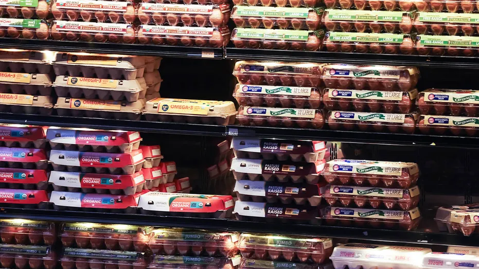 egg display grocery store