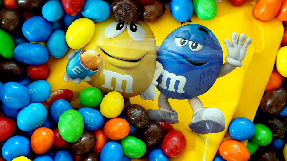 A bag of Peanut M&M's.