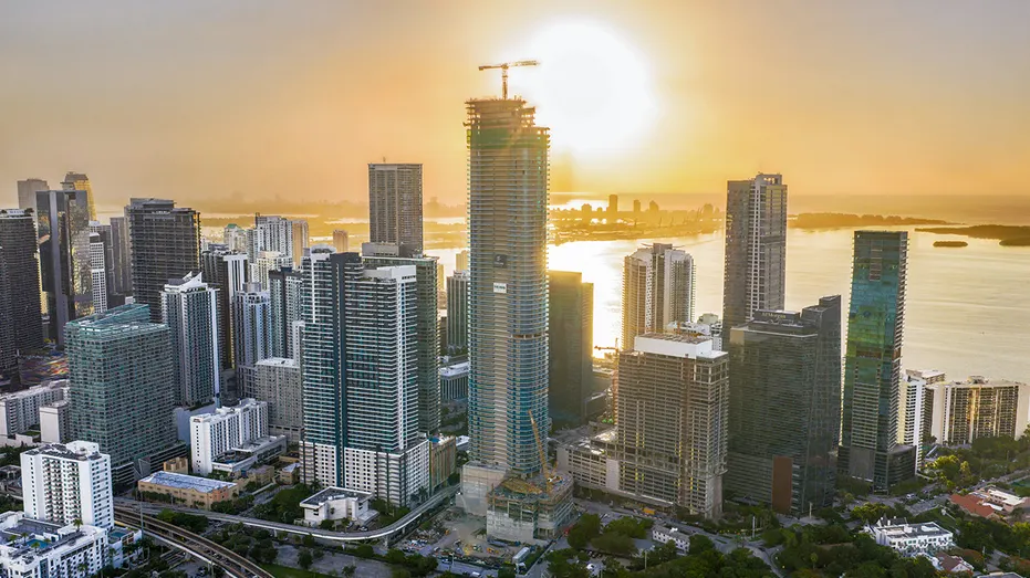 Cipriani Residences in Miami skyline