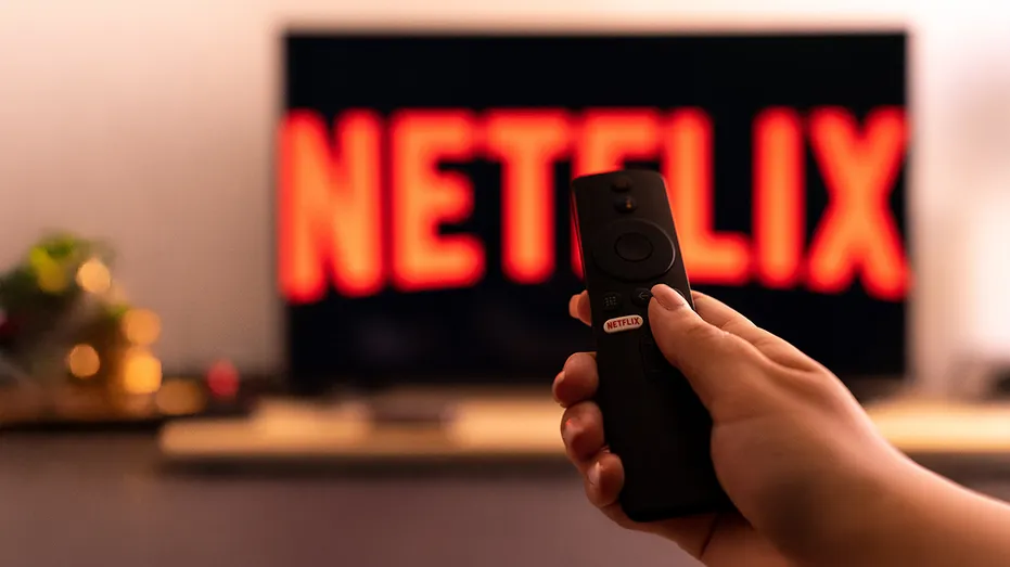 Netflix on a TV screen.