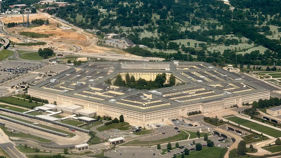 An aerial view of the Pentagon.