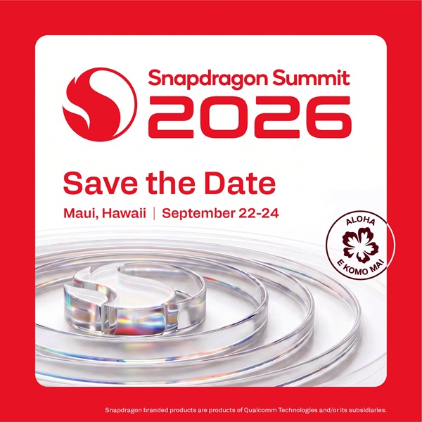 Qualcomm announces its Snapdragon Summit for September 22-24 in Maui, Hawaii.