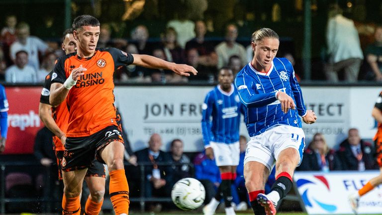 Thelo Aasgaard scored a stunning equaliser for Rangers