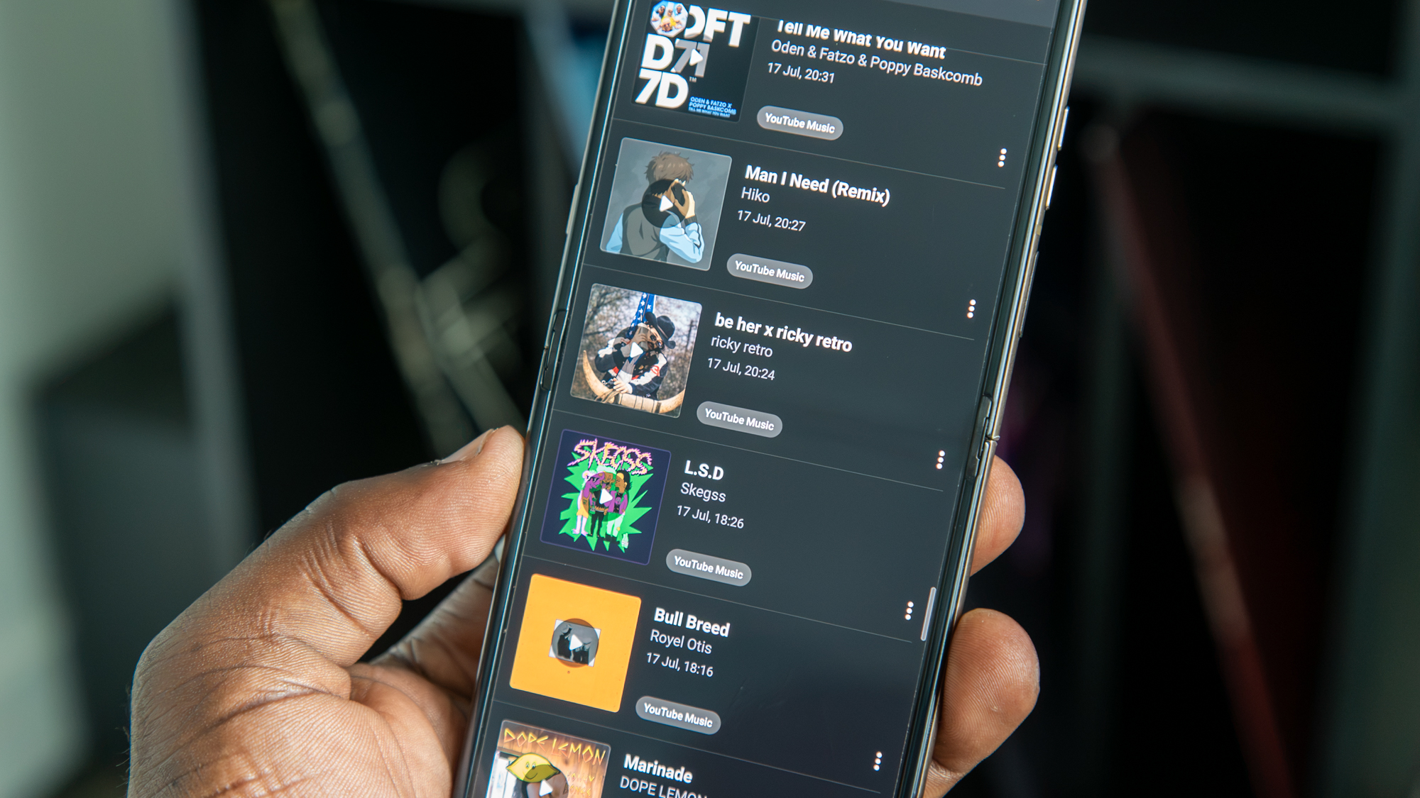 Shazam song list