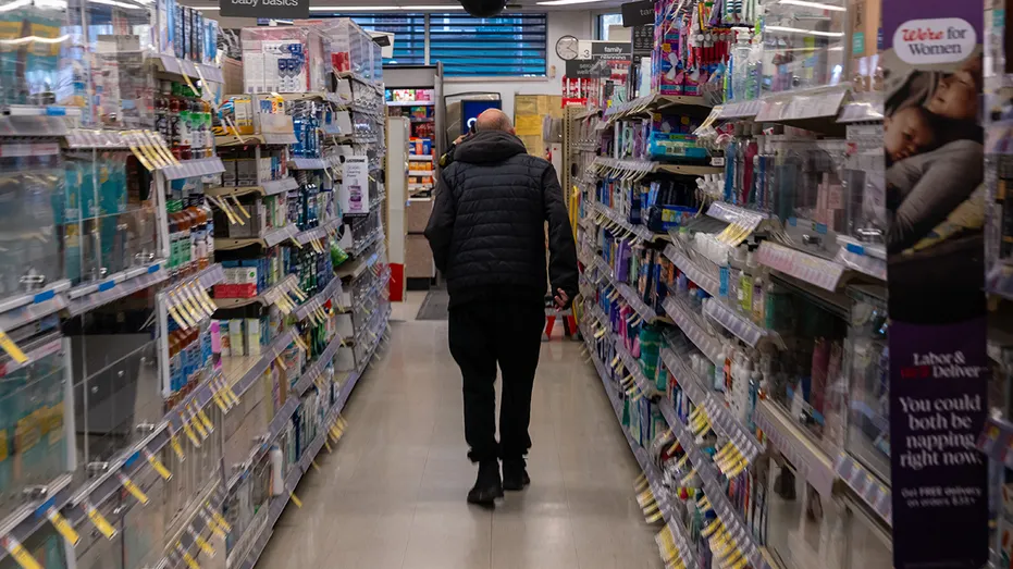 People shop at a Walgreens