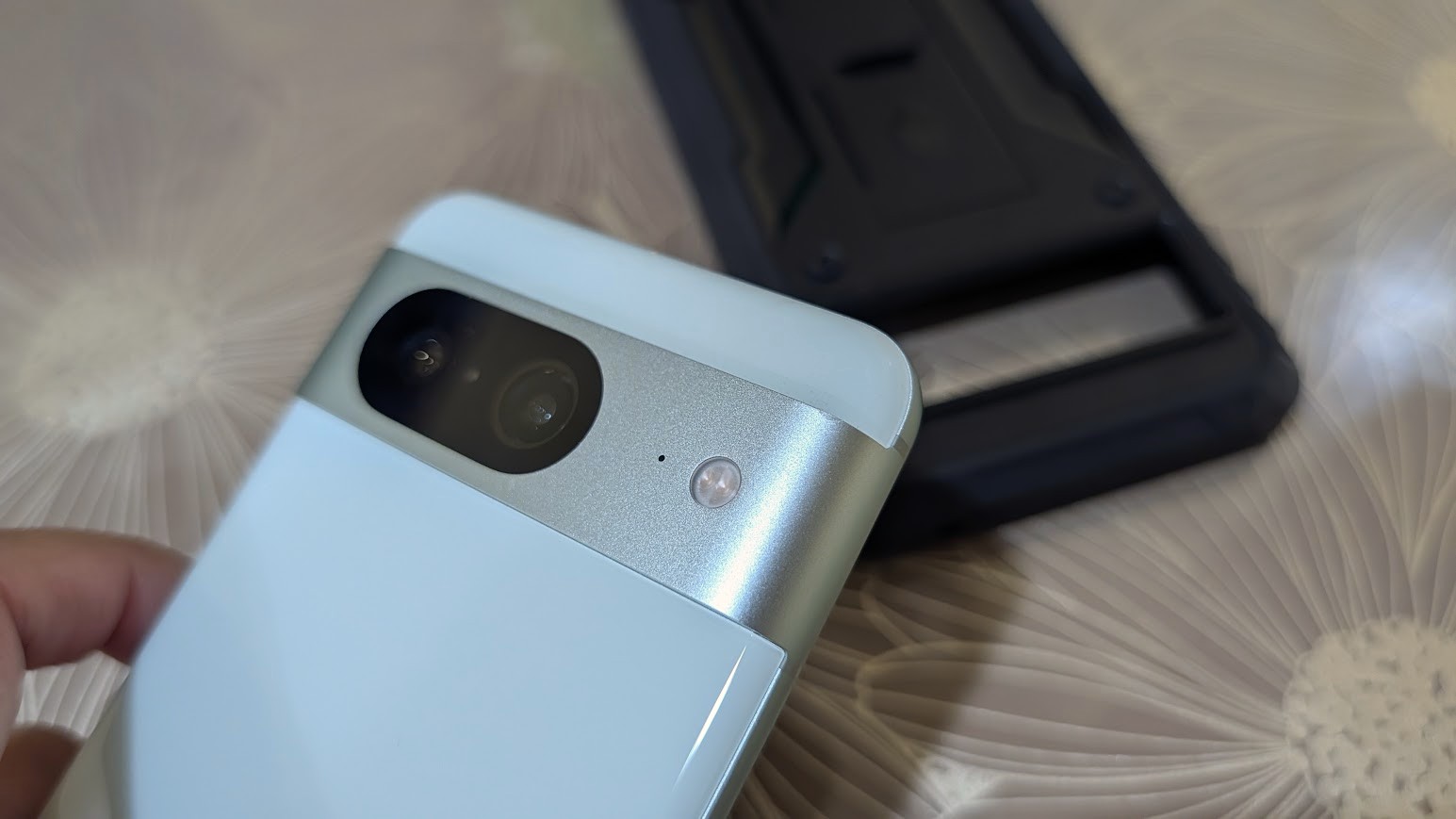 Google Pixel 8 after 20ft drop test in Poetic Revolution case