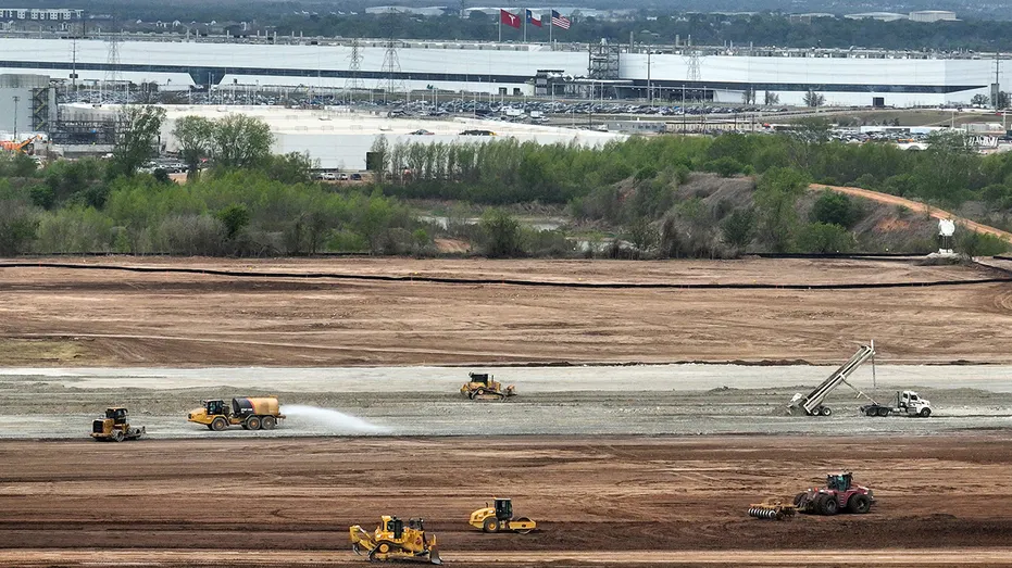 Tesla Terafab construction at Tesla Giga Texas