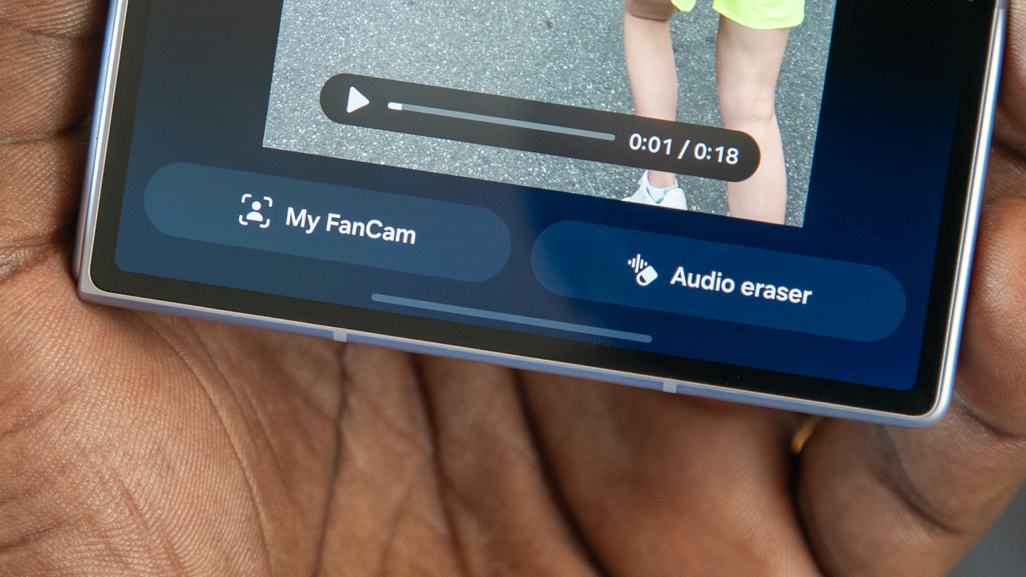 My FanCam on the Galaxy Z Fold 8